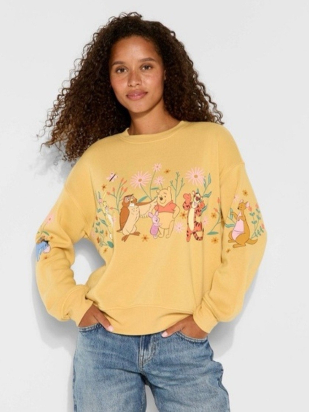 Disney Winnie the Pooh Graphic Sweatshirt - Women's Cozy Pullover